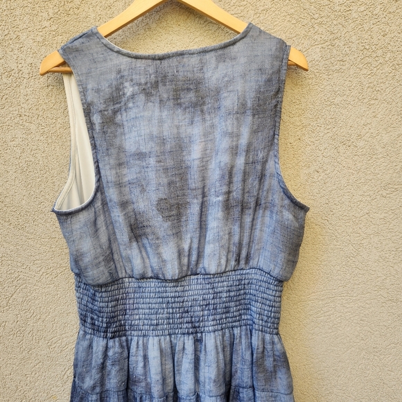 KINGS ROAD Women's Dress Size 3X Blue Lined Tiered Vintage Cottagecore Comfort - Picture 10 of 14